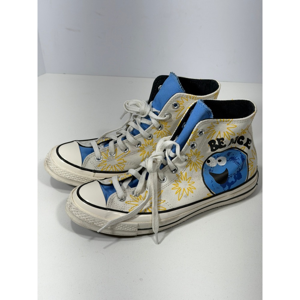 Converse Chuck 70 High Top‎ Be Nice Earth Sunburst White Blue 172863C Mens 8.5